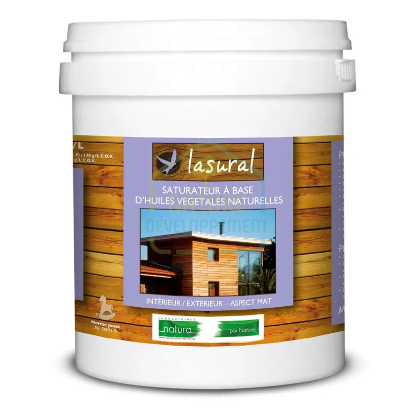 Saturateur bois Mat incolore intérieur et extérieur LASURAL de Natura
