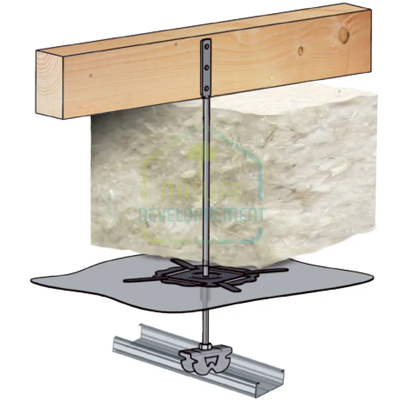 Suspente pour isolant de 160mm max, vide technique de 140mm Air-Stop 240/HP140 CHABANNE et kit de pose KITPANO – Image 5