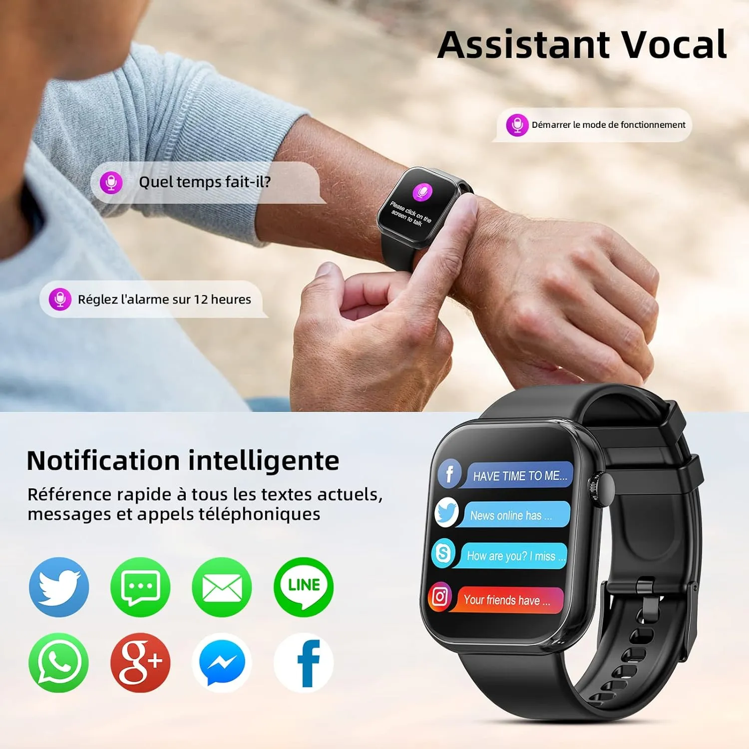 Montre Connectée 140+ Modes Sportifs – Image 6
