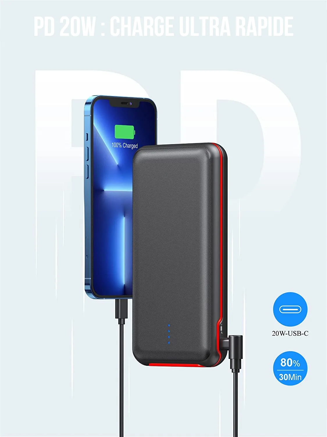 Batterie portable 30000 mAh Ezle – Image 3