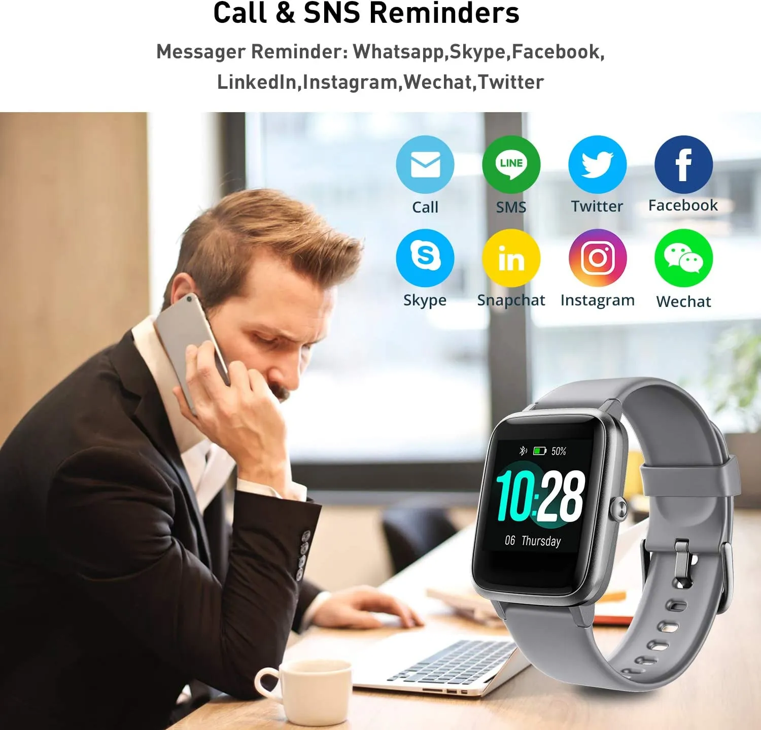 Montre Sport Homme Tracker D’Activité – Image 3