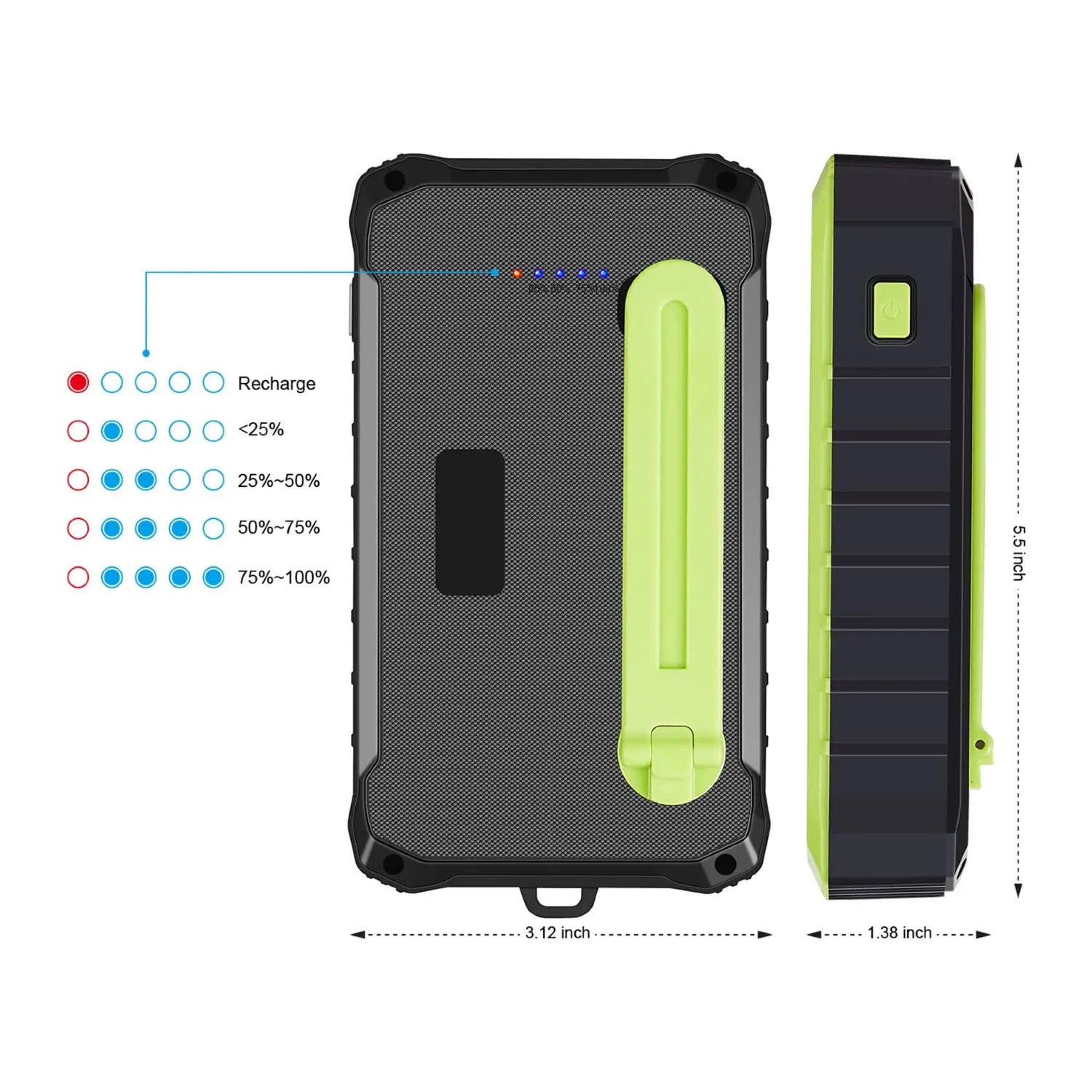 Batterie Solaire avec Manivelle – Image 4