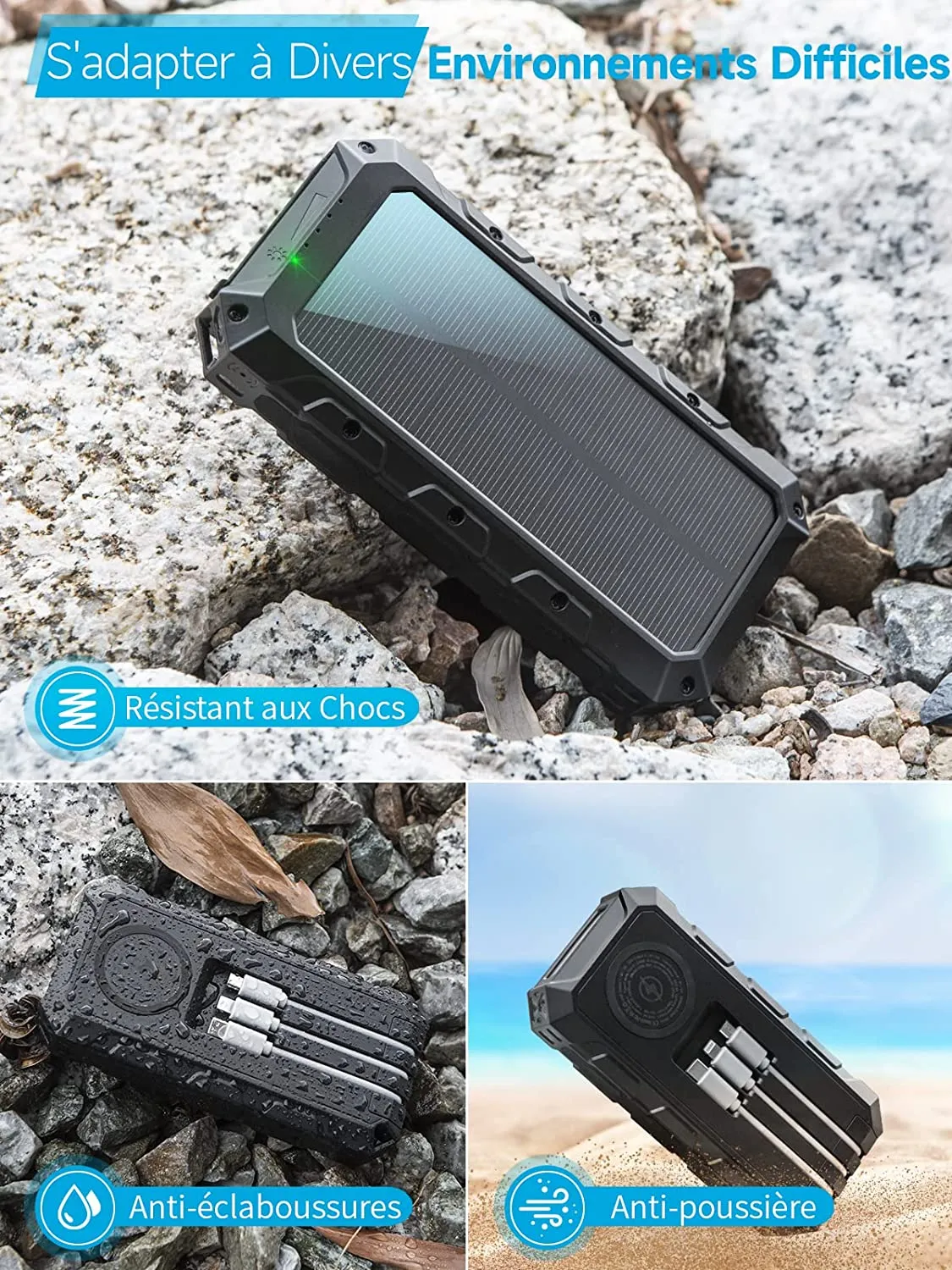 Batterie Portable Solaire 36800 mAh – Image 3