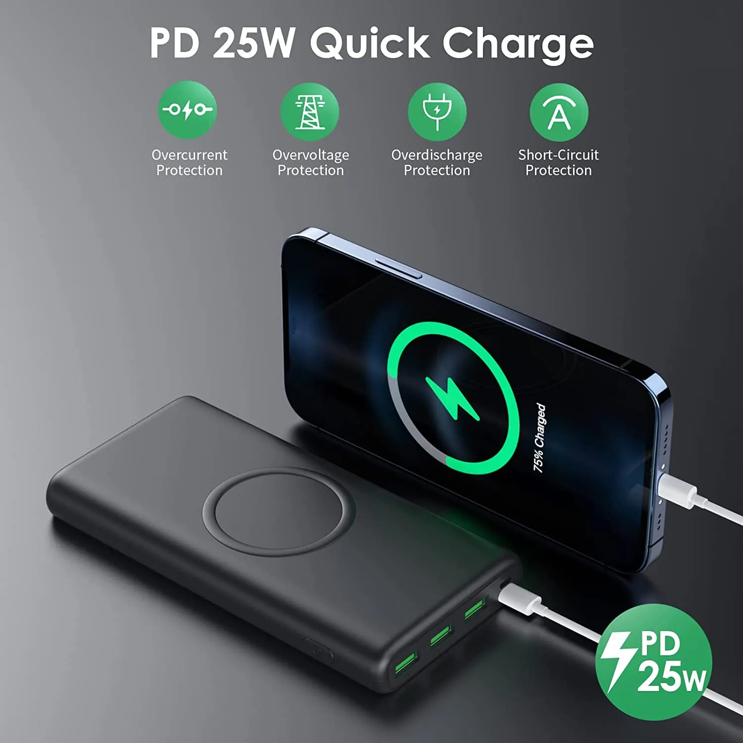 Batterie portable 33800 mAh 5 sorties – Image 6