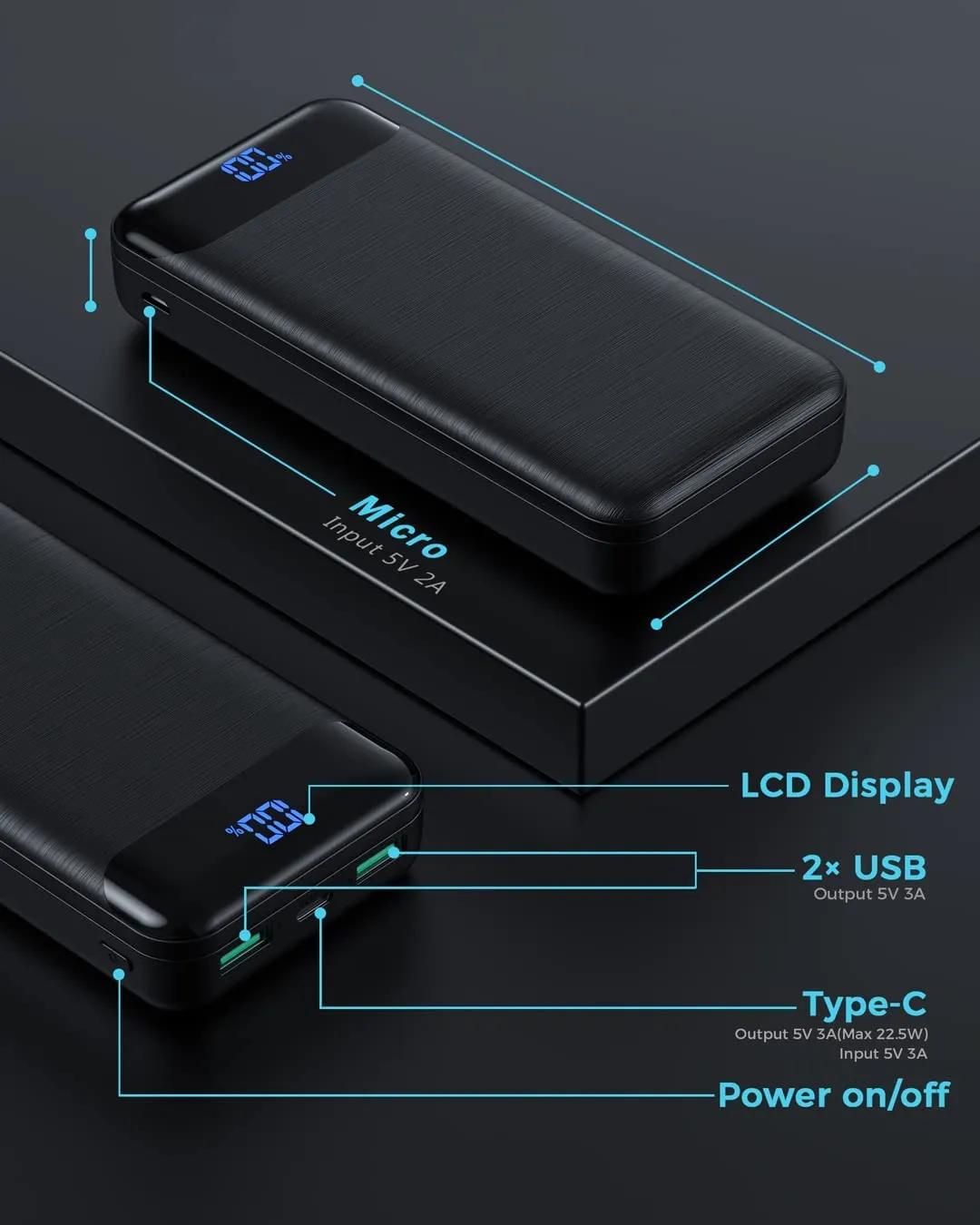 Batterie portable Rapide 30000 mAh – Image 7