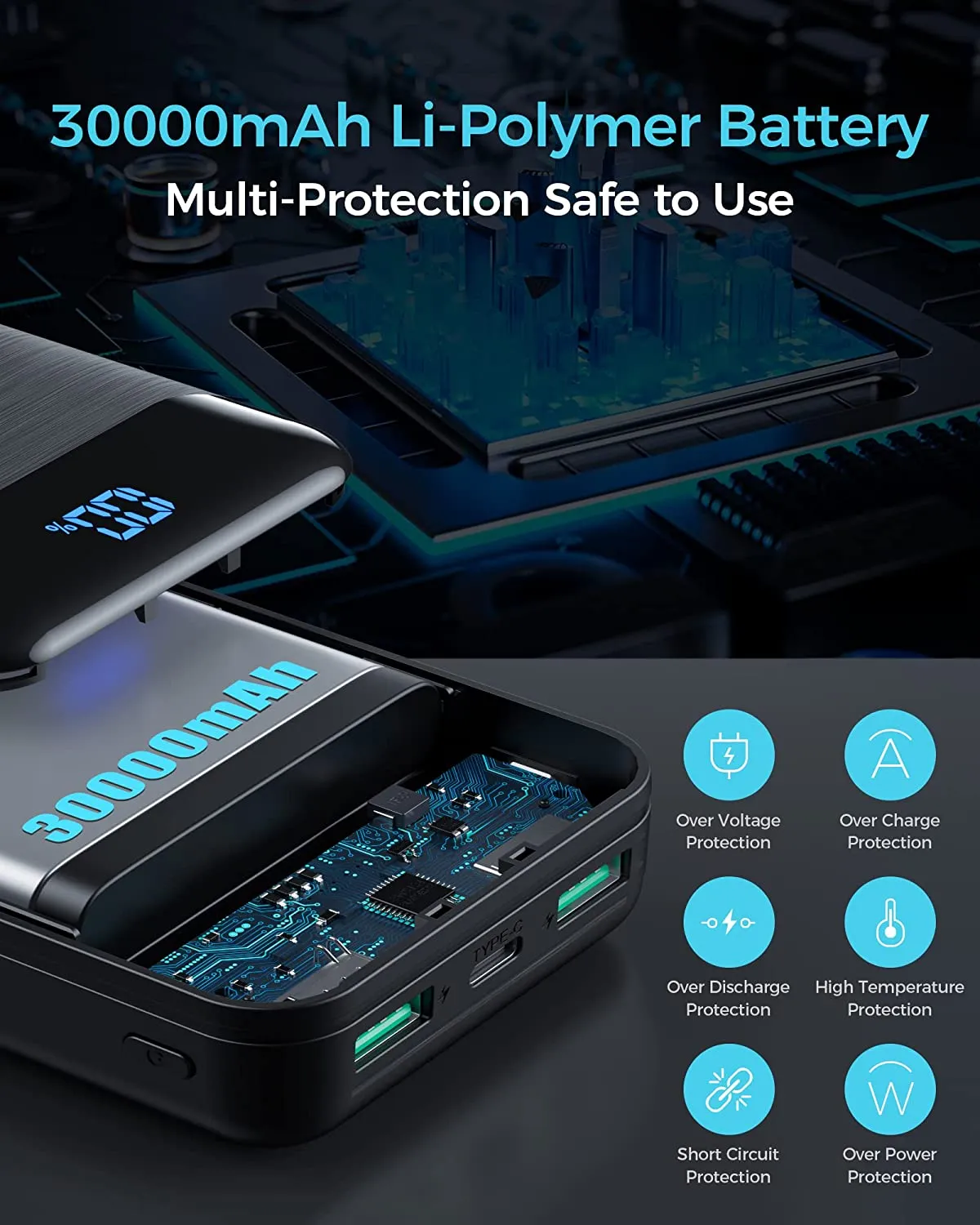 Batterie portable Rapide 30000 mAh – Image 6