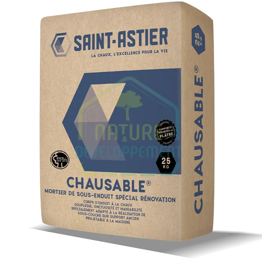 CHAUSABLE mortier Chaux Prêt à l’Emploi pour sous enduit de Saint Astier – Image 2