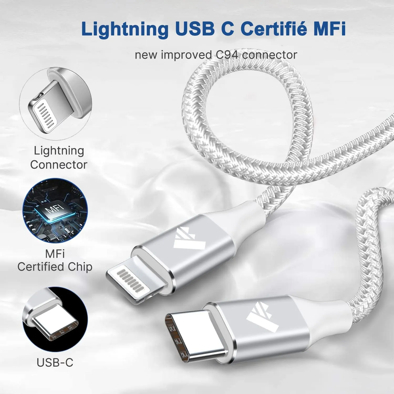 Câble USB Type-C vers Lightning – Image 5