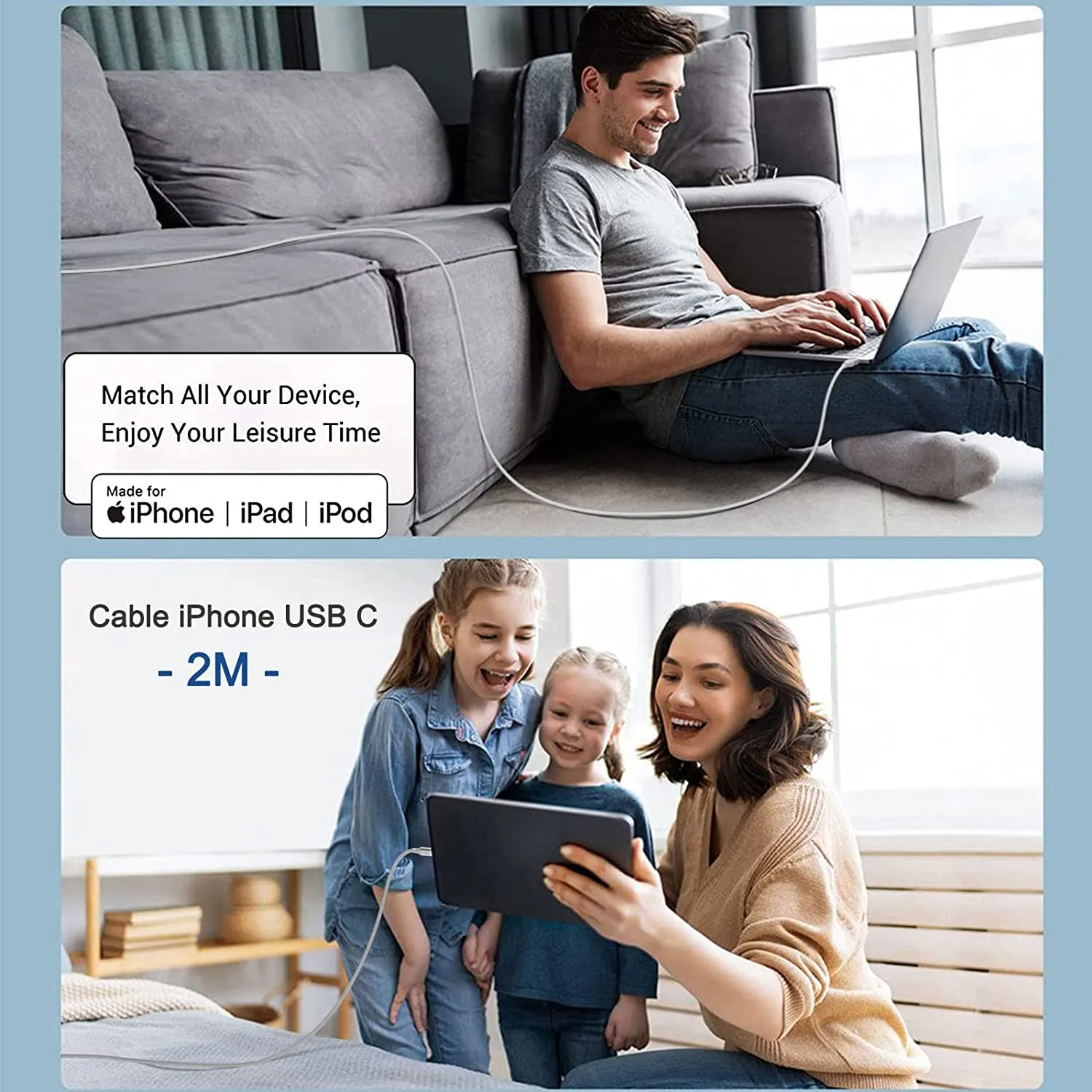 Câble USB Type-C vers Lightning – Image 6