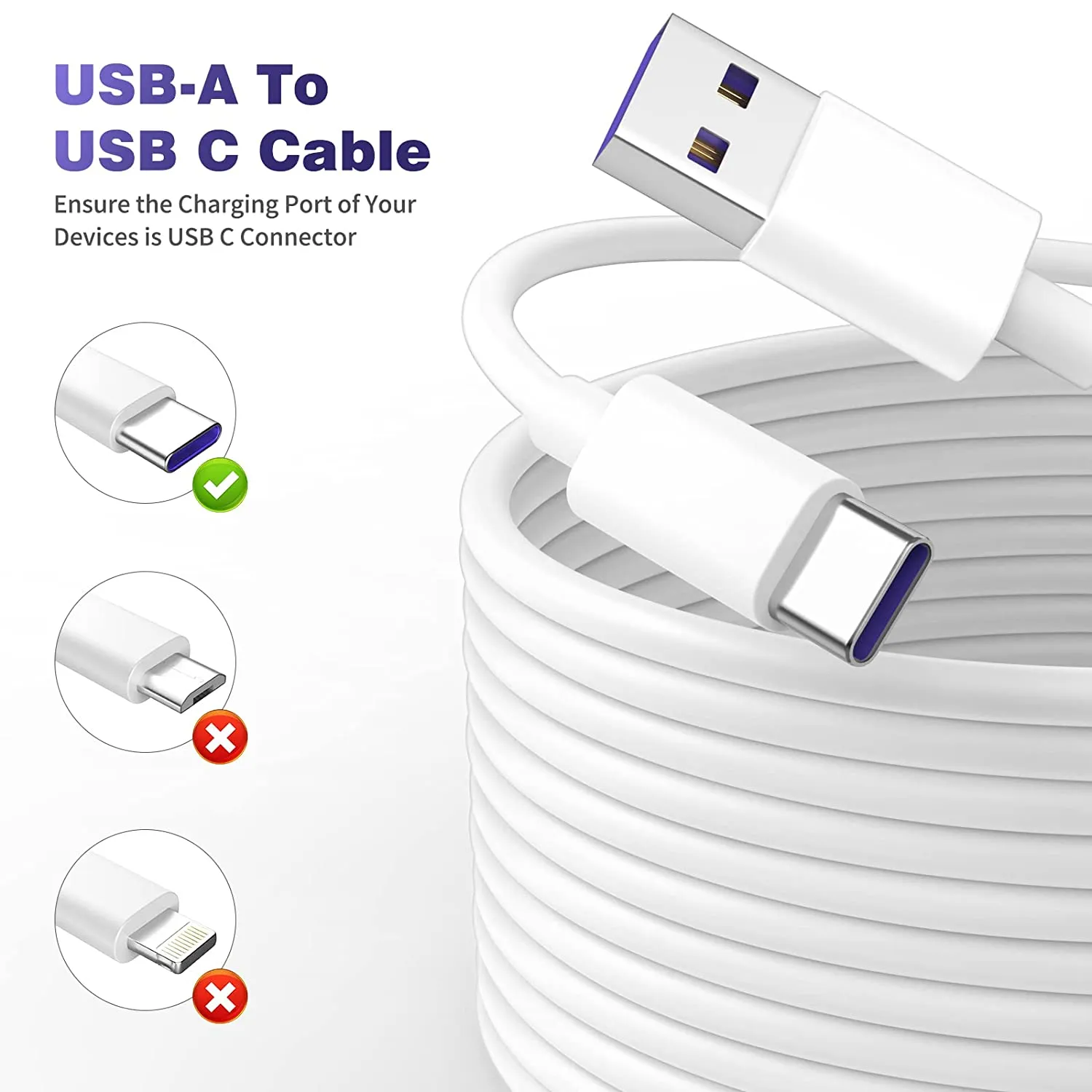 Câble USB Type-C de 10 Mètres et Rapide – Image 5