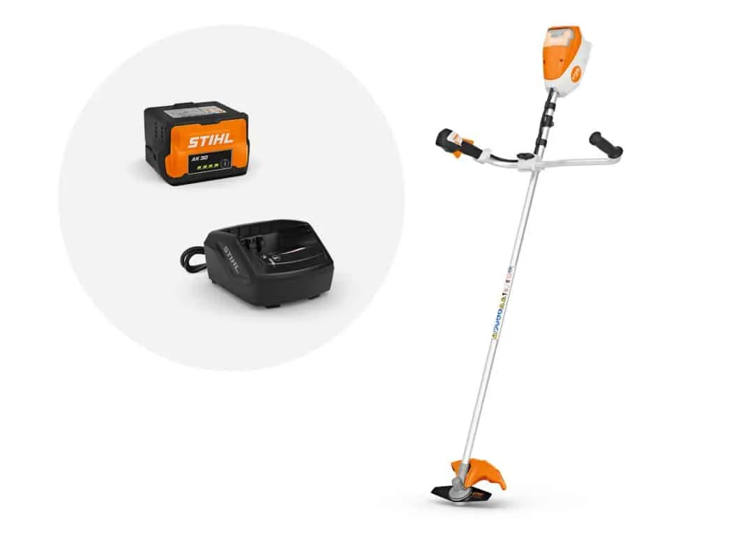 Débroussailleuse STIHL – FSA 80 avec couteau à herbe 230-2 (pack batterie AK 30 + chargeur AL 101) – Gamme AK