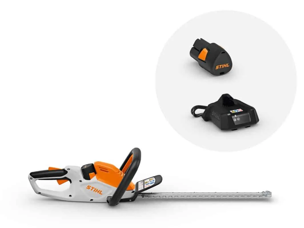 Taille-haies à batterie HSA 30 – STIHL (pack batterie AS 2 + chargeur AL 1) – Gamme AS