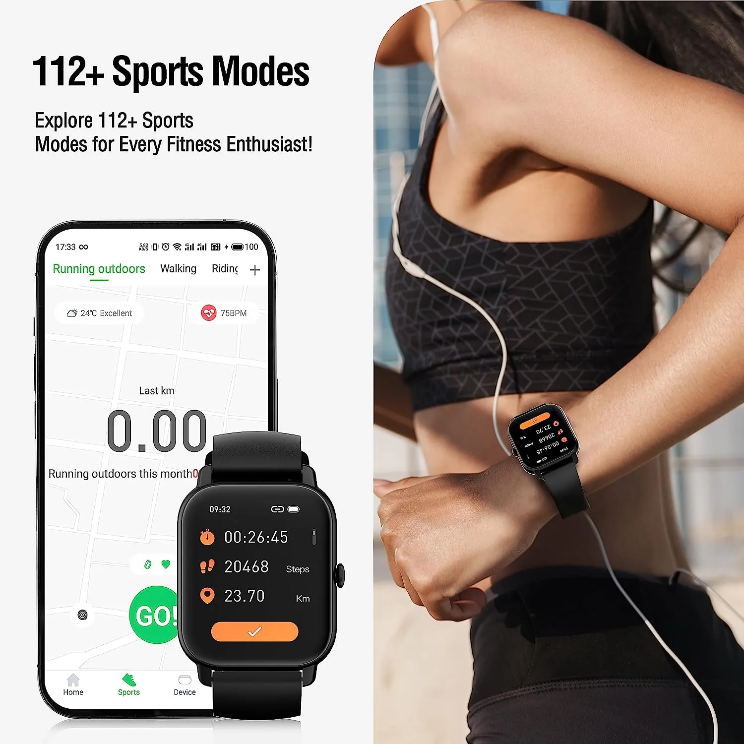 Montre Connecte Homme Étanche Sport Cardio – Image 4