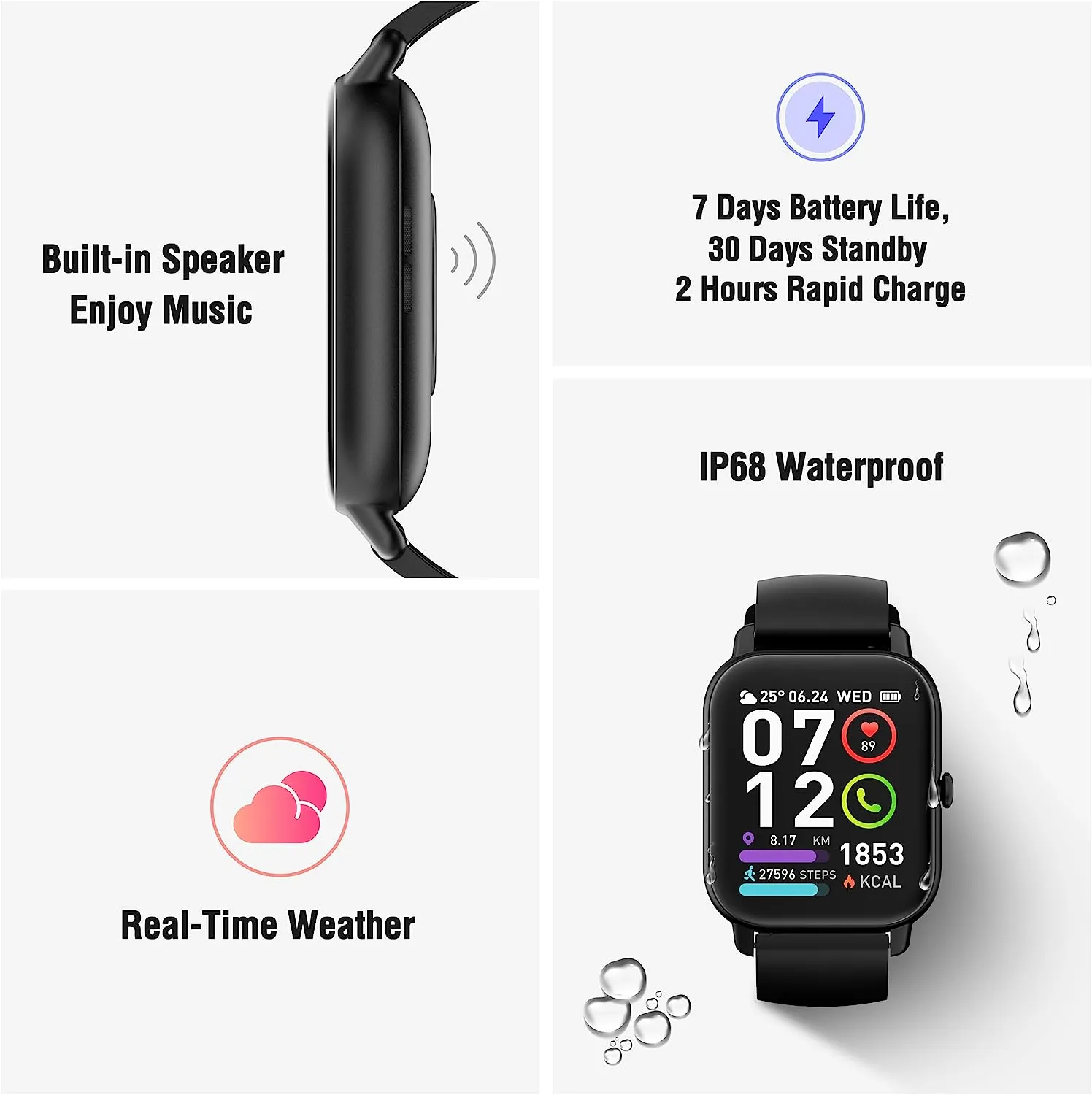 Montre Connecte Homme Étanche Sport Cardio – Image 6