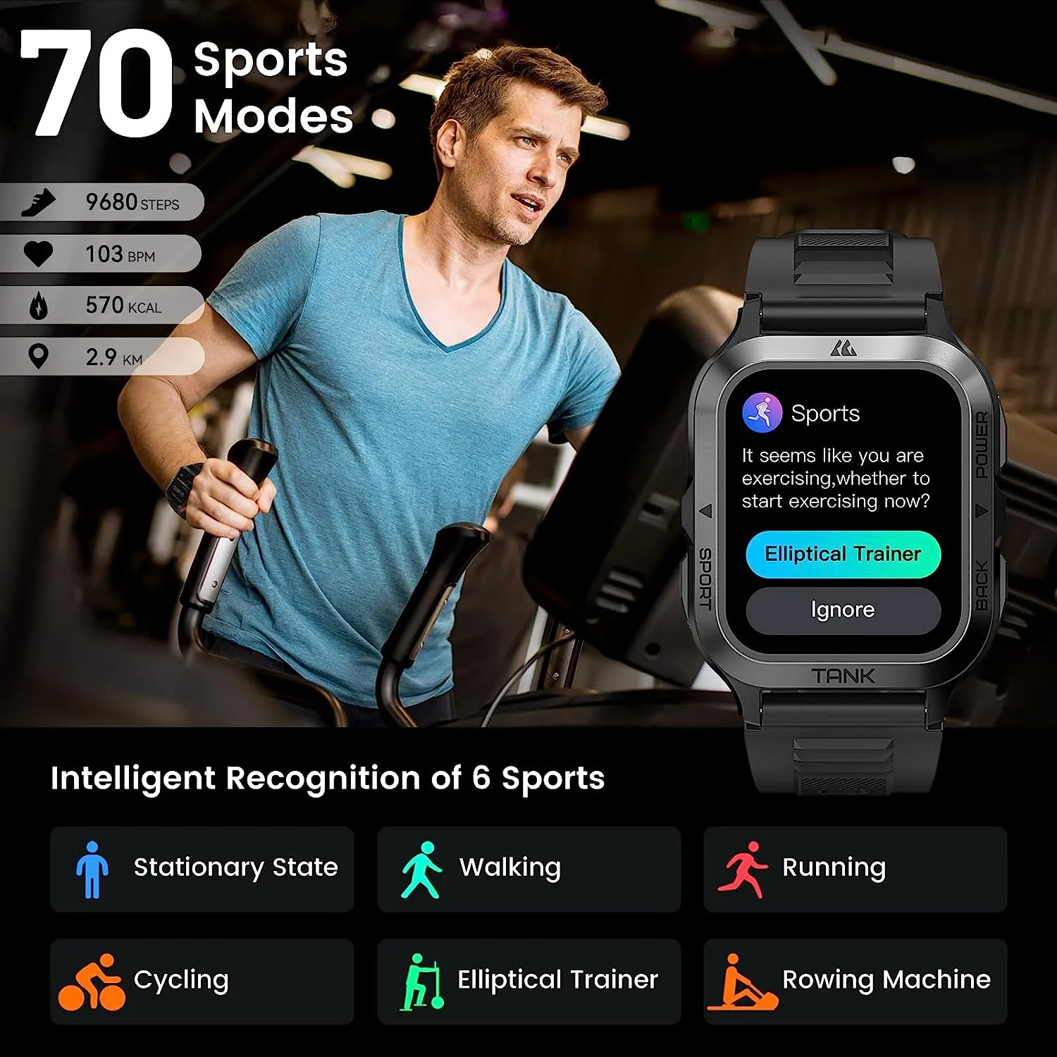 Montre Connecté Homme Solide Waterproof – Image 2