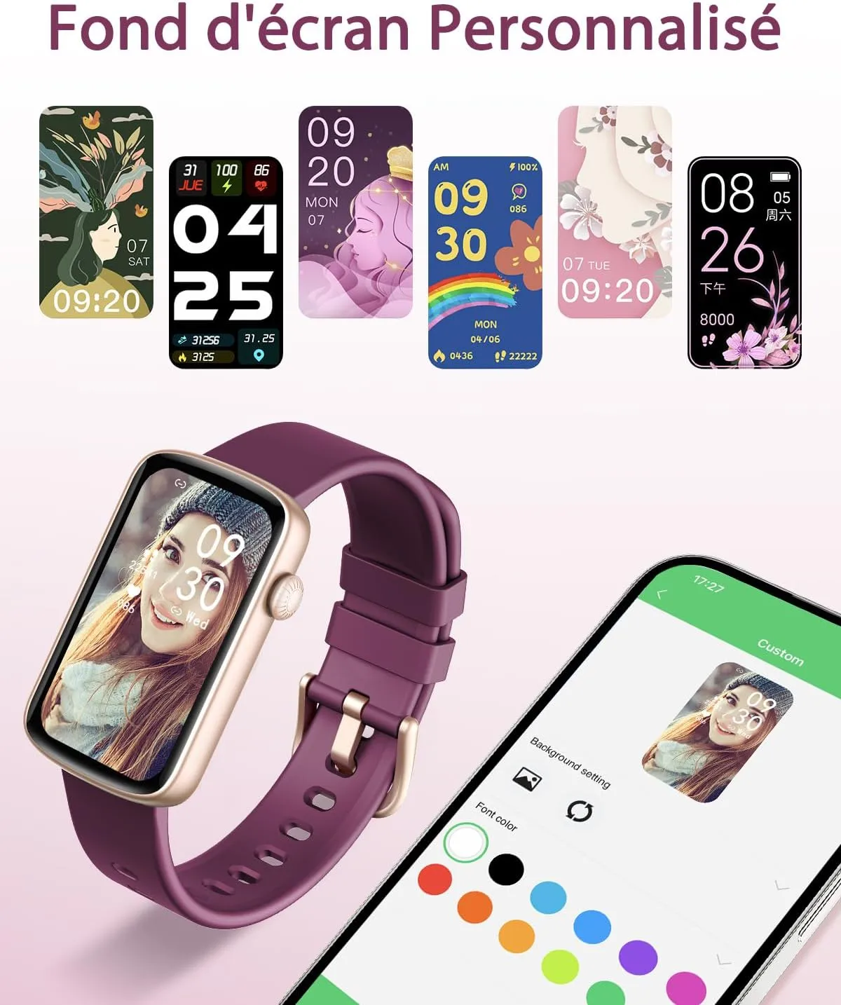 Montre Connecté Multisport Étanche Femme – Image 3