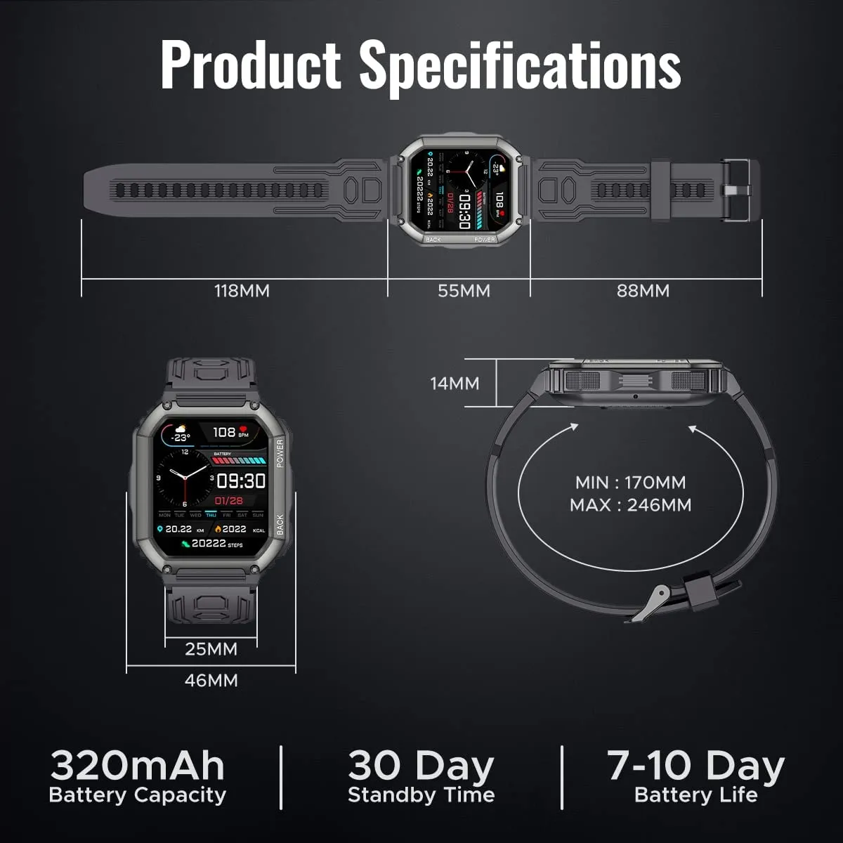 Montre Intelligente Adolescent Motsfit – Image 7