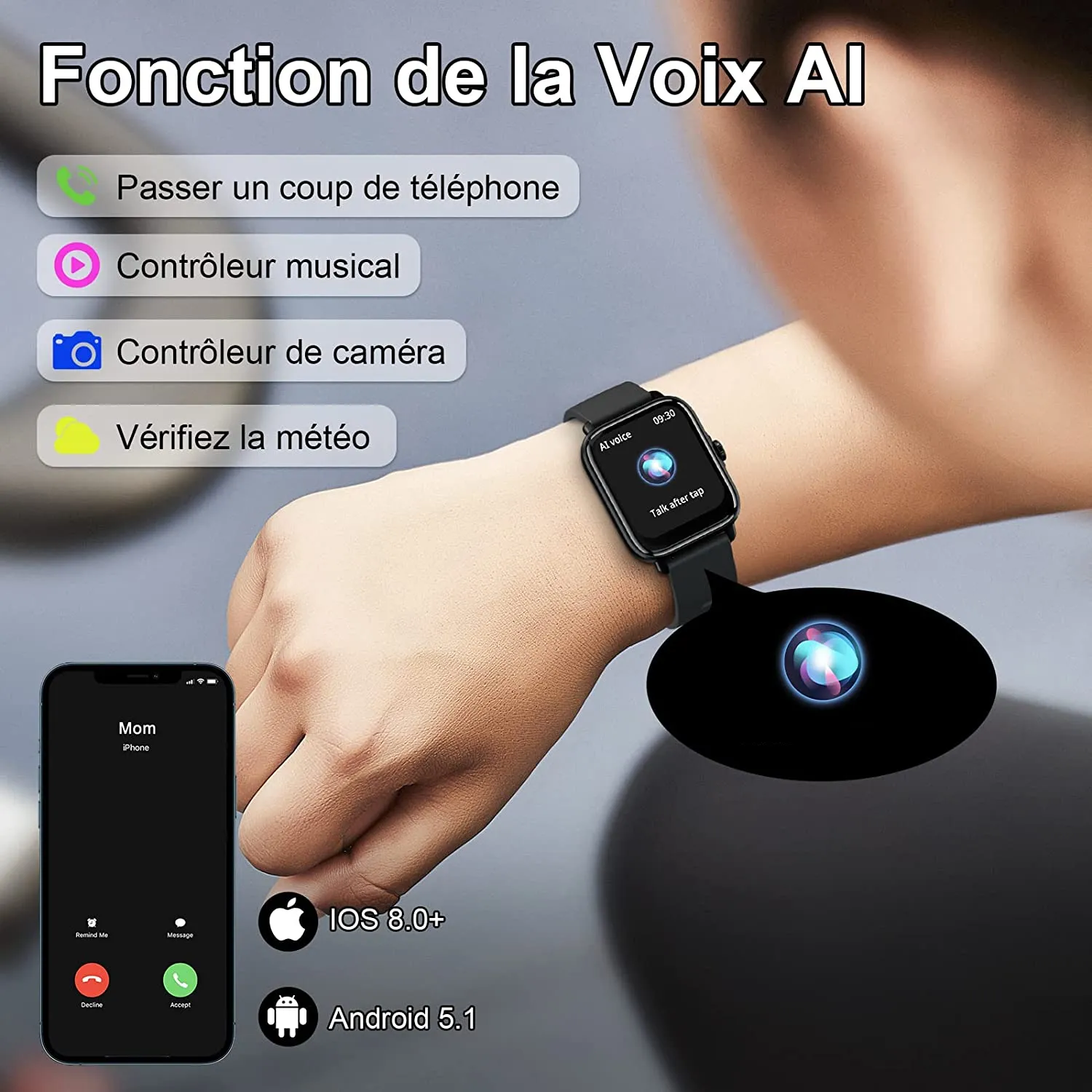 Montre Connectée Adolescent UriceShip – Image 3
