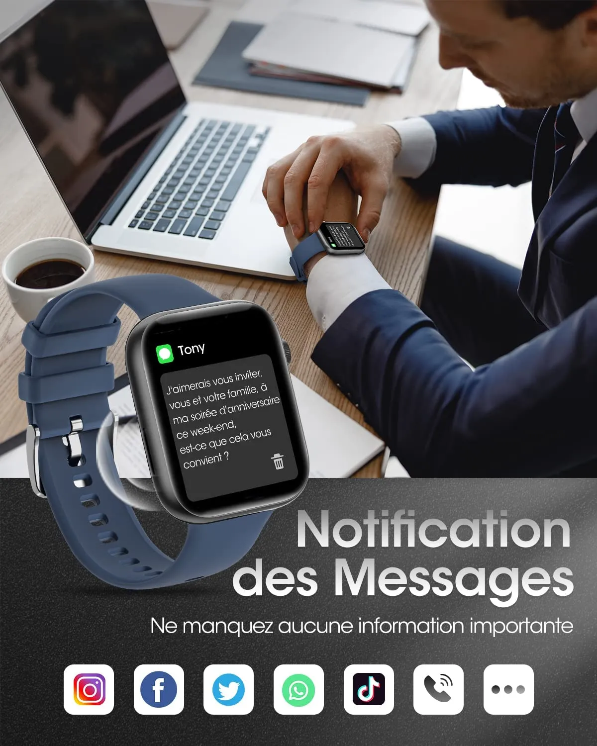 Montre Connectée Intelligente Adolescent – Image 2