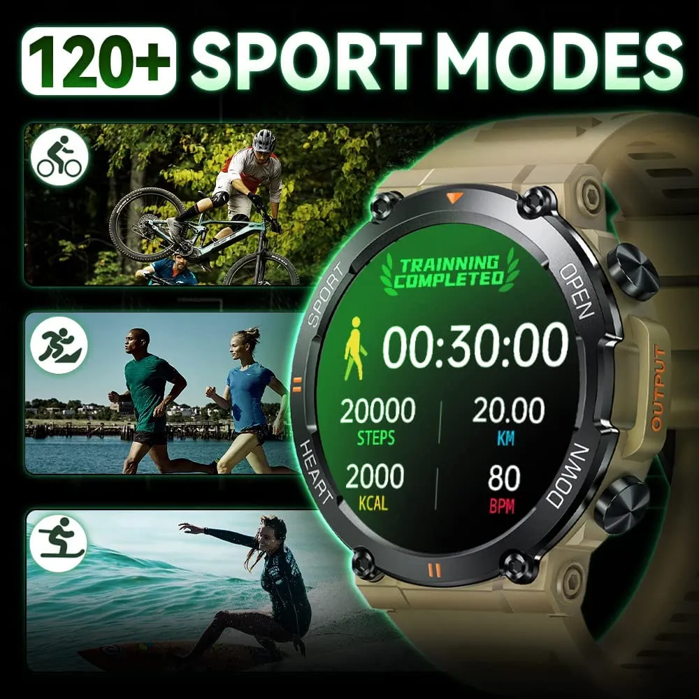 Montre Intelligente Adolescent Vert Kaki – Image 6