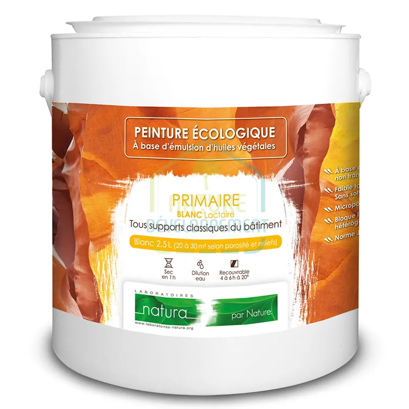 Sous couche peinture Primaire Blanc LACTAIRE TASSILI de Natura – Image 2
