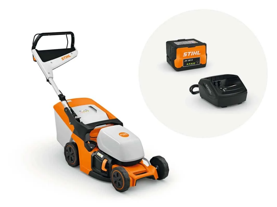 TONDEUSE STIHL – RMA 443 (pack batterie AK 30 S + chargeur AL 101) – Gamme AK