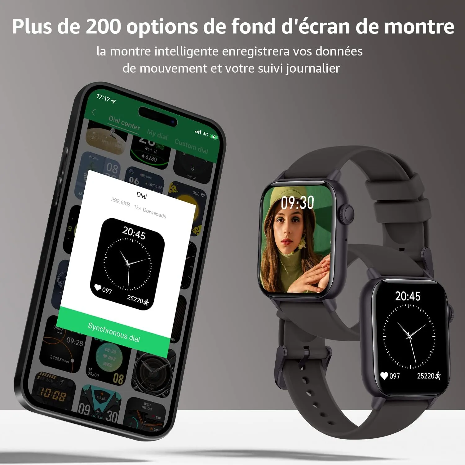 Smart Watch étanche notification message – Image 2