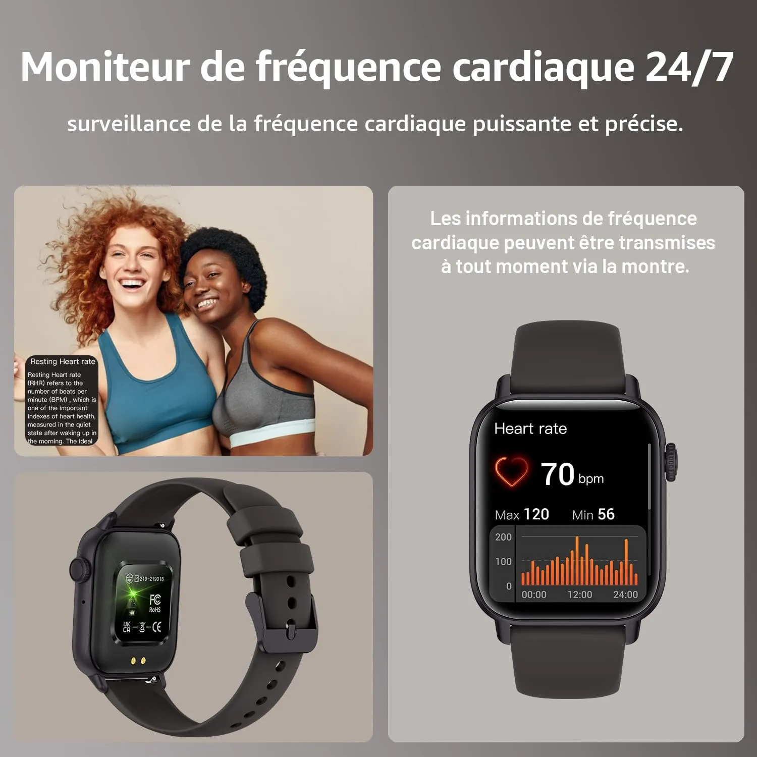 Smart Watch étanche notification message – Image 5