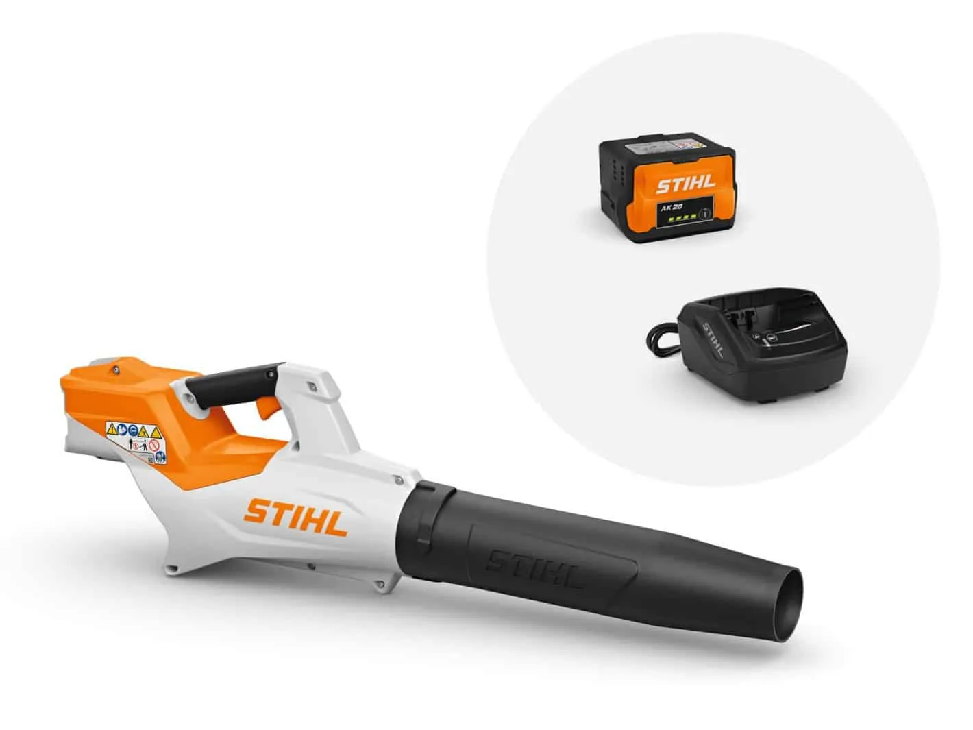 Souffleur à batterie STIHL – BGA 50 (pack batterie AK 20 + chargeur AL 101) – Gamme AK