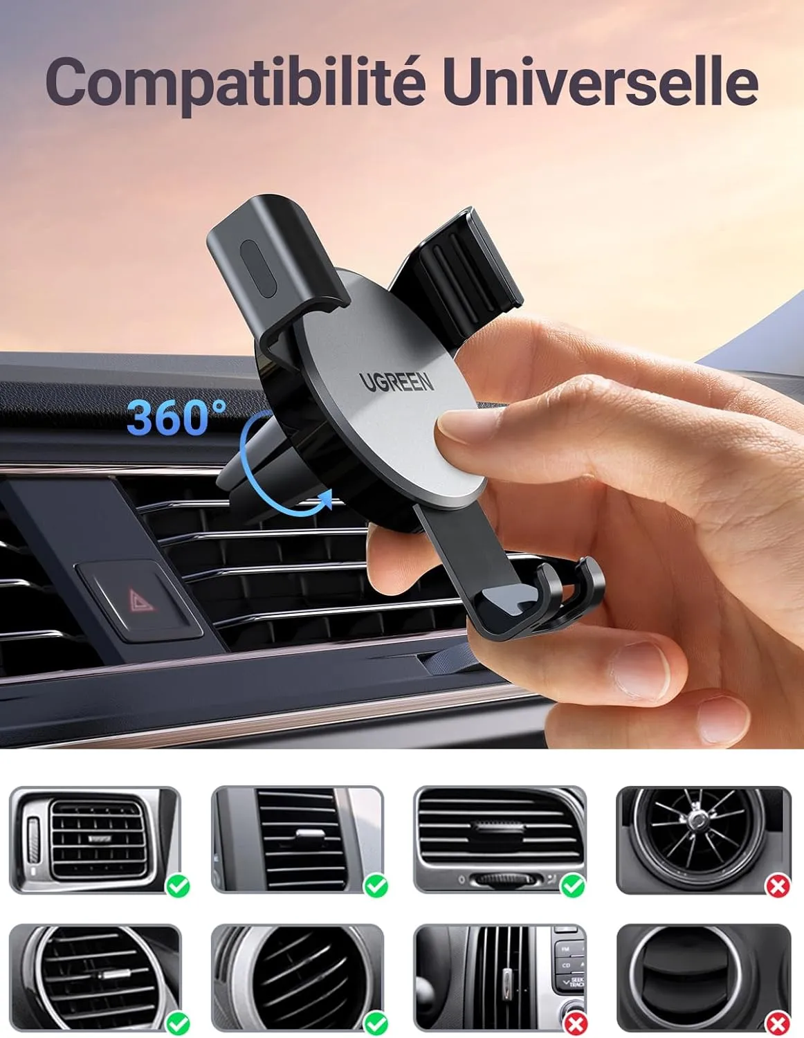 Support Smartphone Voiture Gravité – Image 6