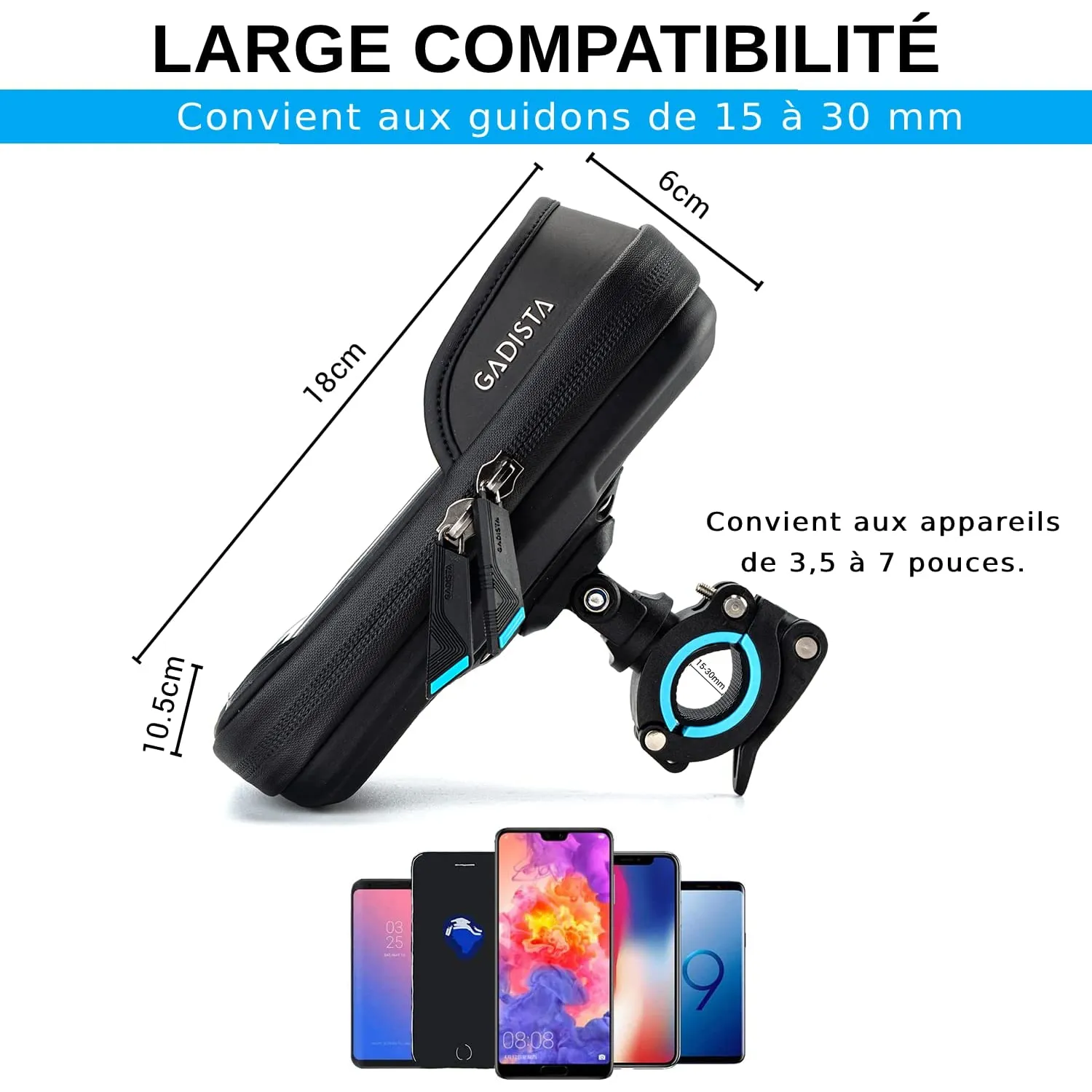 Support Téléphone Motocyclette Fixation Solide – Image 5