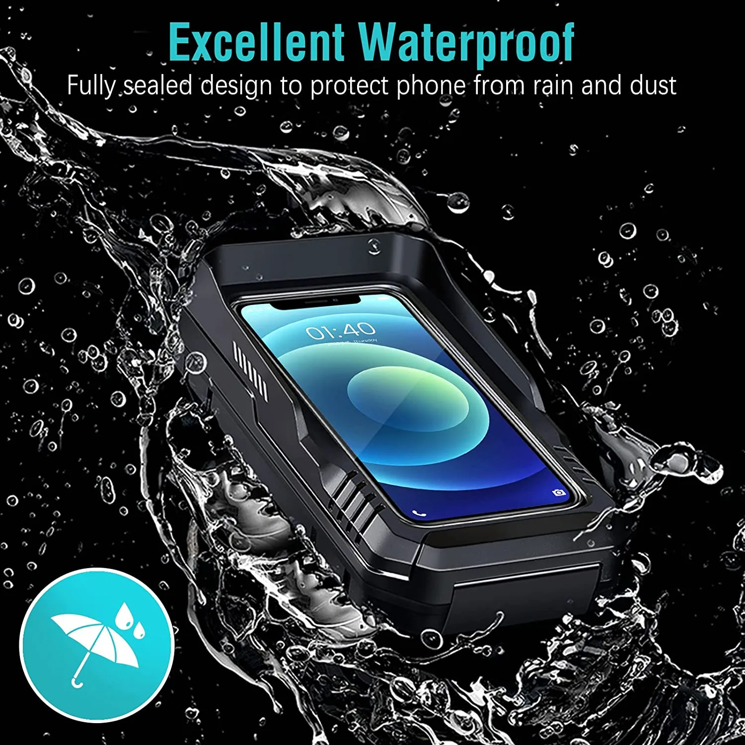 Support Téléphone pour Rétroviseur de Moto – Image 4