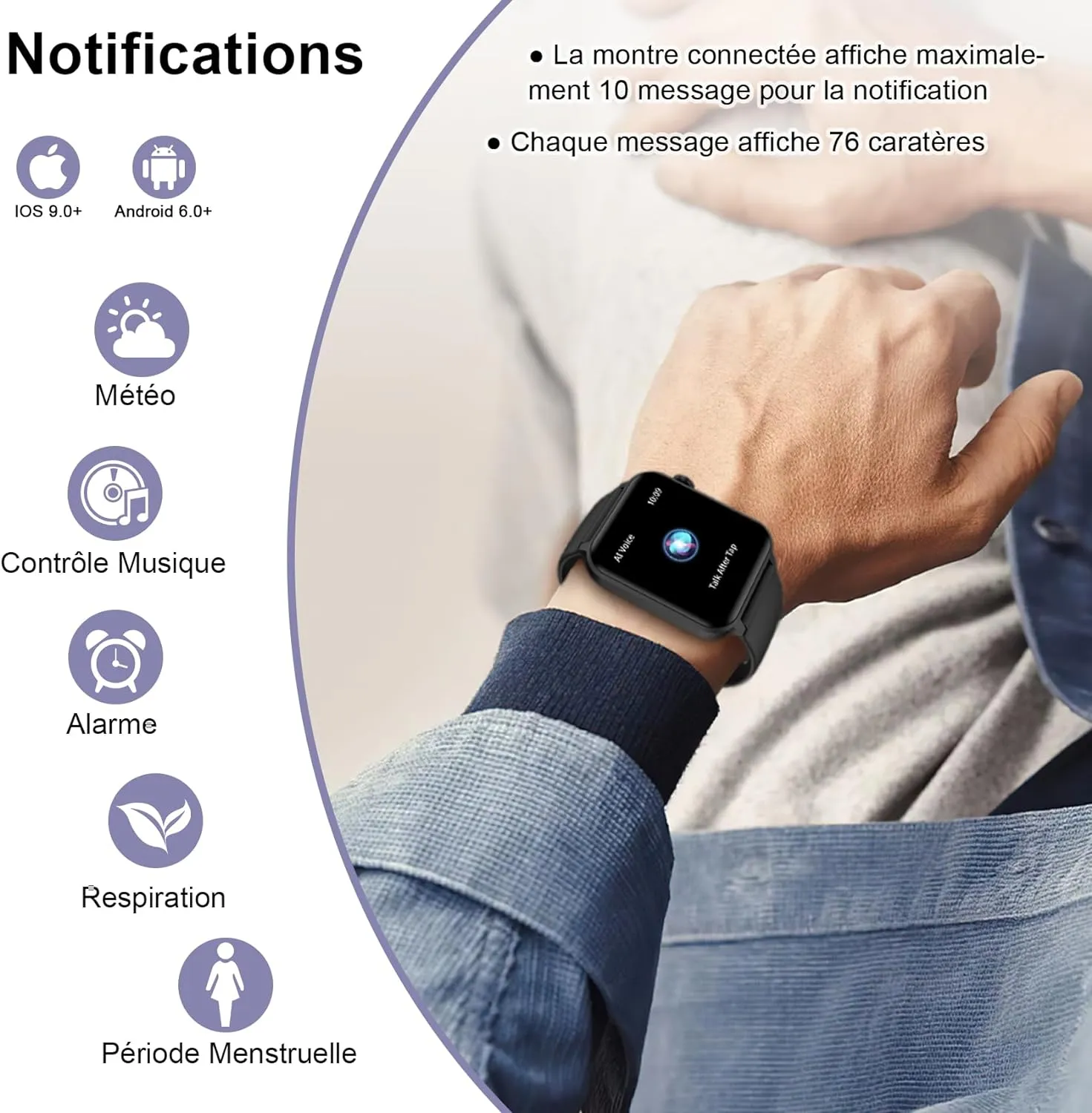 Montre Connectée 100 Modes Sportifs – Image 4