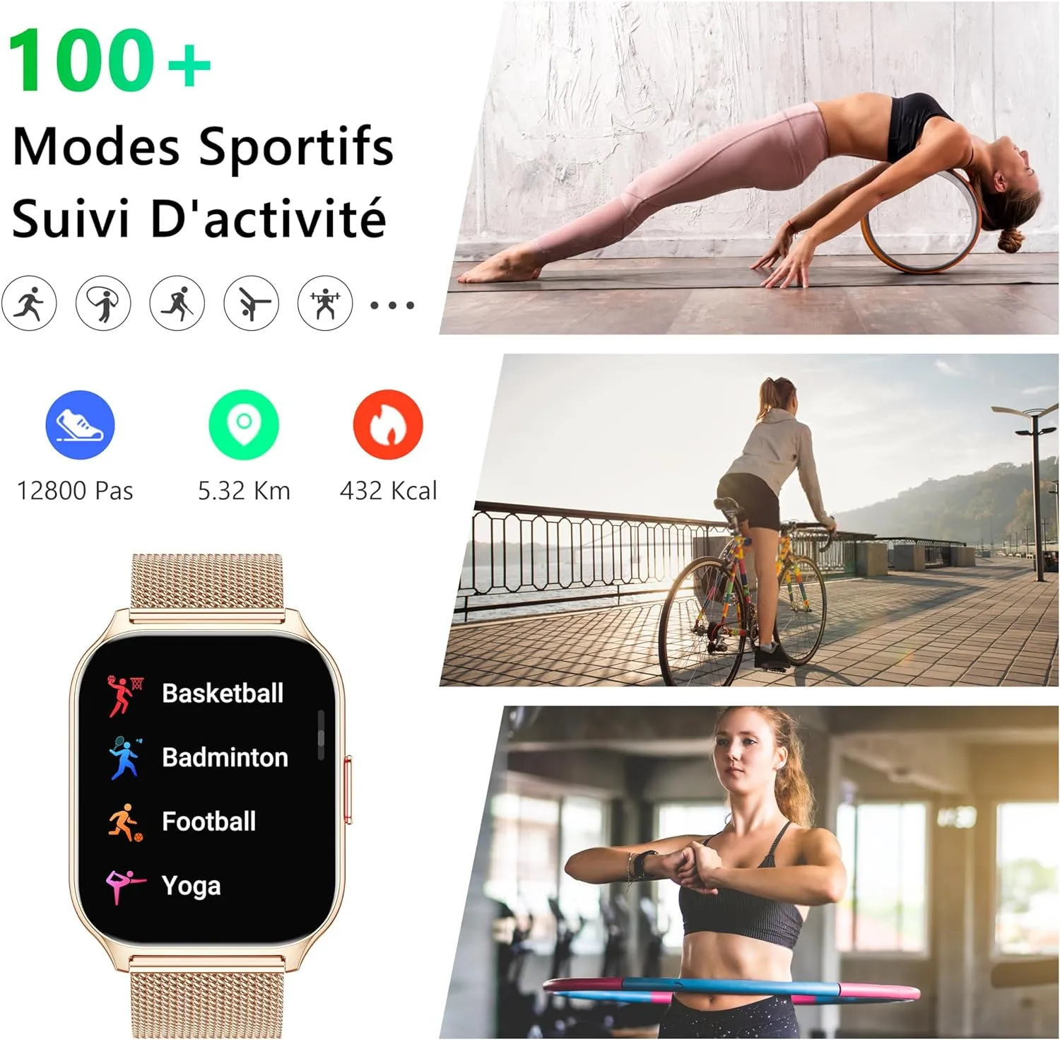 Montre Connectée Femme HD 2.0 Pouces – Image 6