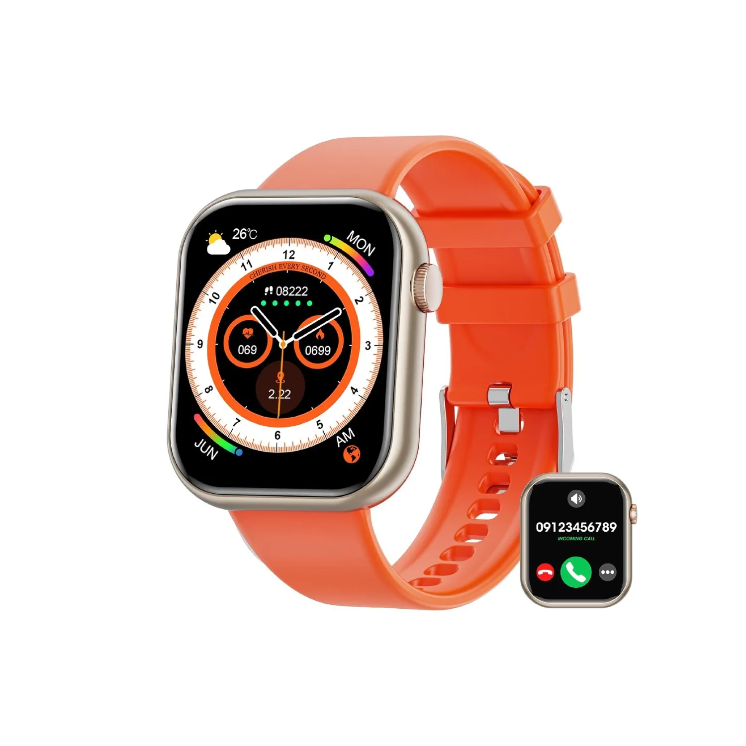 Montre Connectée Orange Femme