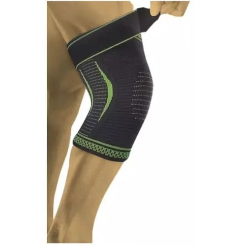 Genouillère De Maintien Réglable – Yc7882 – Noir/Vert