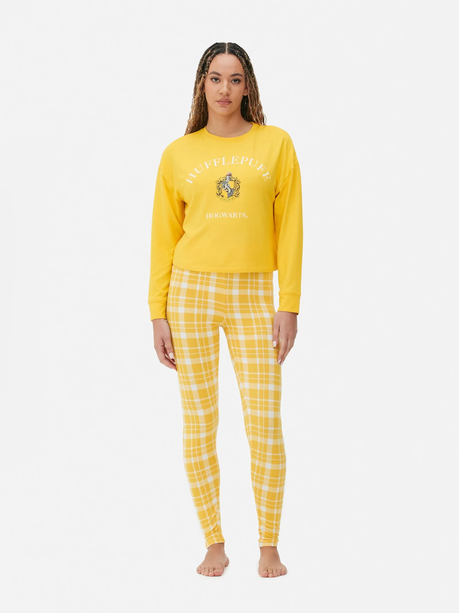 Pyjama Primark – Harry Potter – Femme – Jaune – HUFFLEPUFF – Image 2