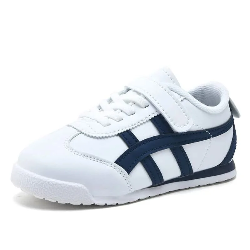 Basket Pour Enfants – Style Asics – Bleu Blanc