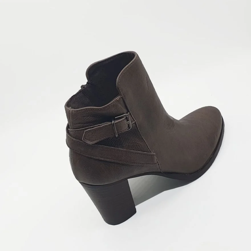 Chaussure – Bottines à talon haut- VERA GOMMA Original – Marron – Image 8