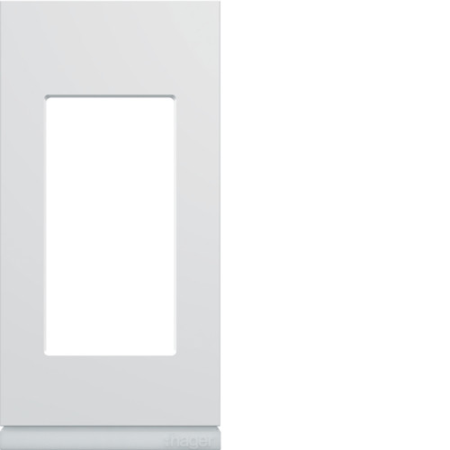 Plaque de finition 1 module Gallery – Blanc Pure – WXP0001 – Hager