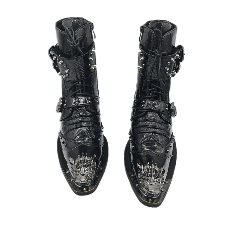 Santiags en cuir - Ours – Image 2
